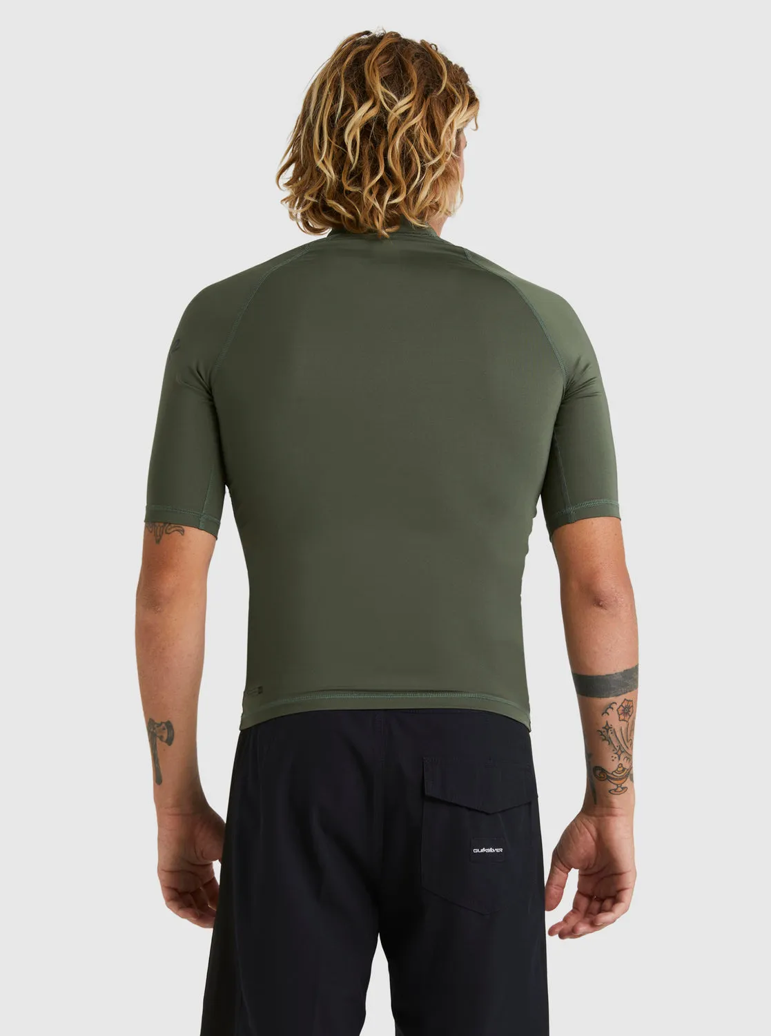 QUIKSILVER All Time SS Rashguard - Thyme