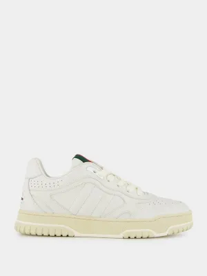 Re-Web White Leather Trainer
