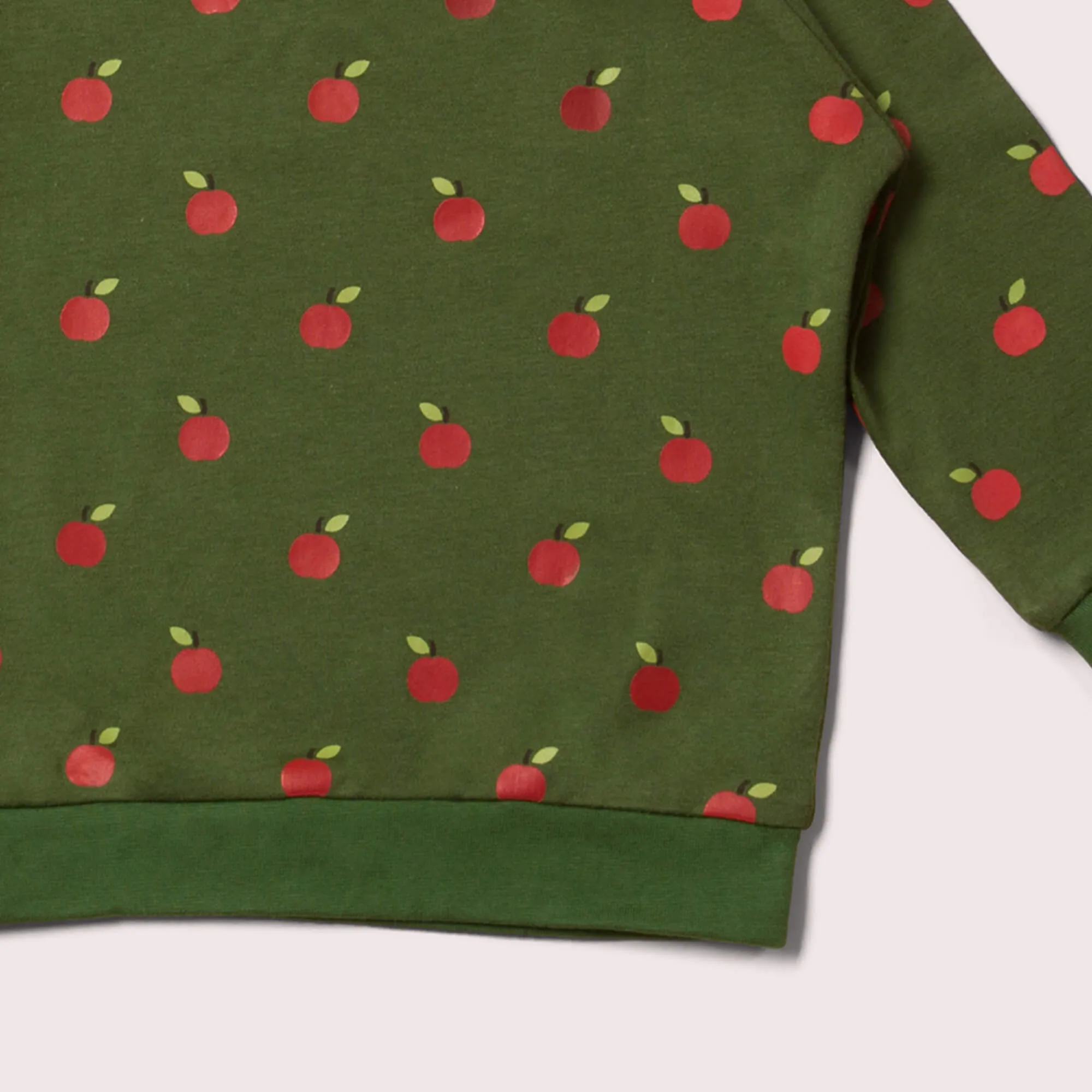 Red Apples Long Sleeve Raglan Sweatshirt