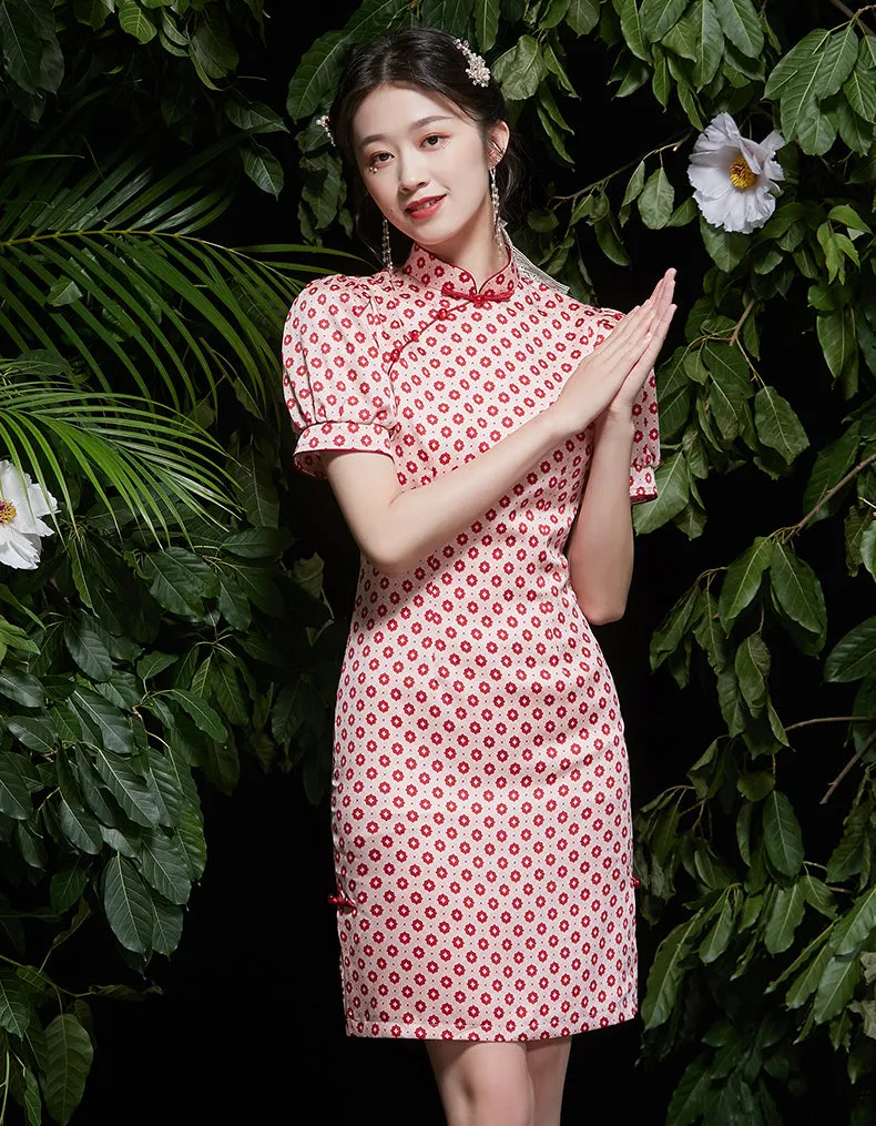 Red Lively Qipao Cheongsam
