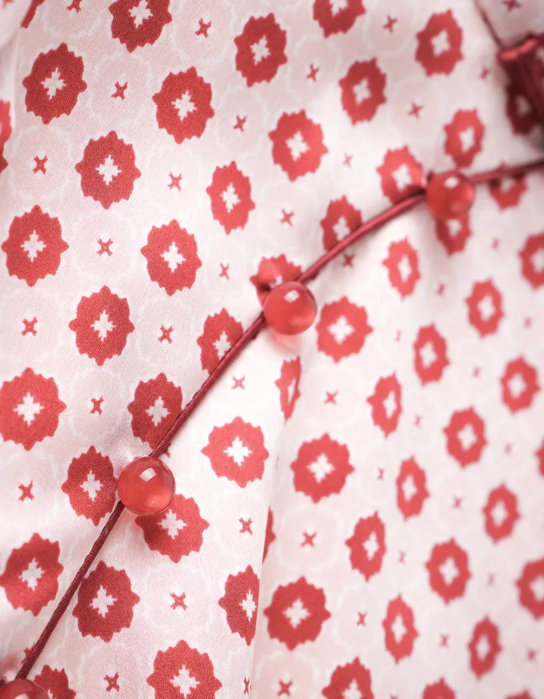 Red Lively Qipao Cheongsam