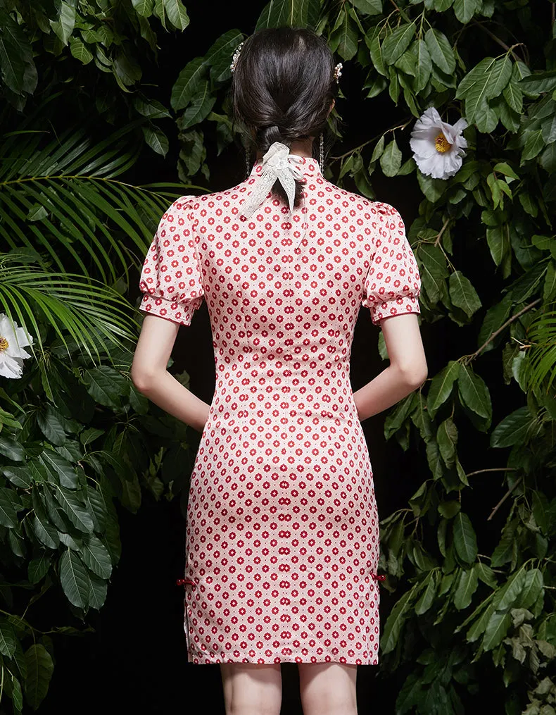 Red Lively Qipao Cheongsam