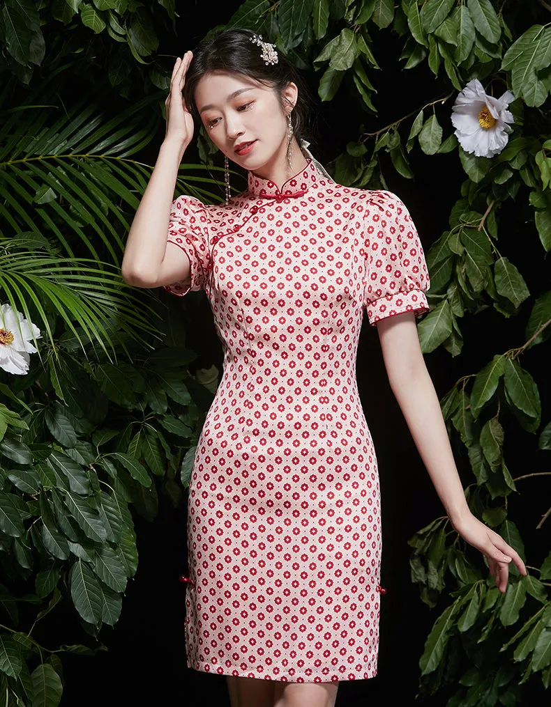 Red Lively Qipao Cheongsam