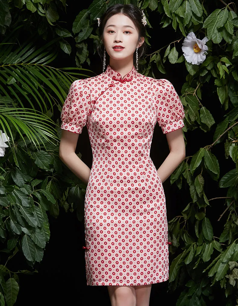 Red Lively Qipao Cheongsam