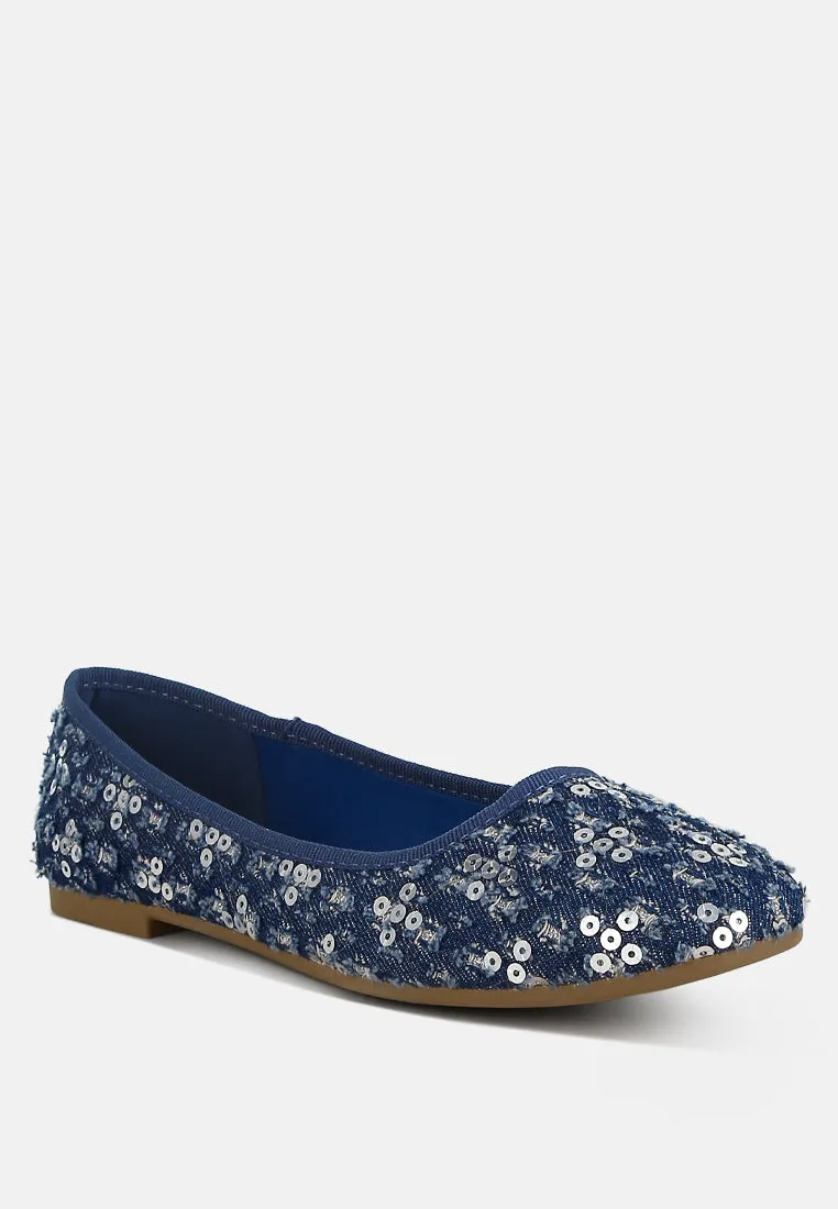 Sequin Ballet Flats By Ruw