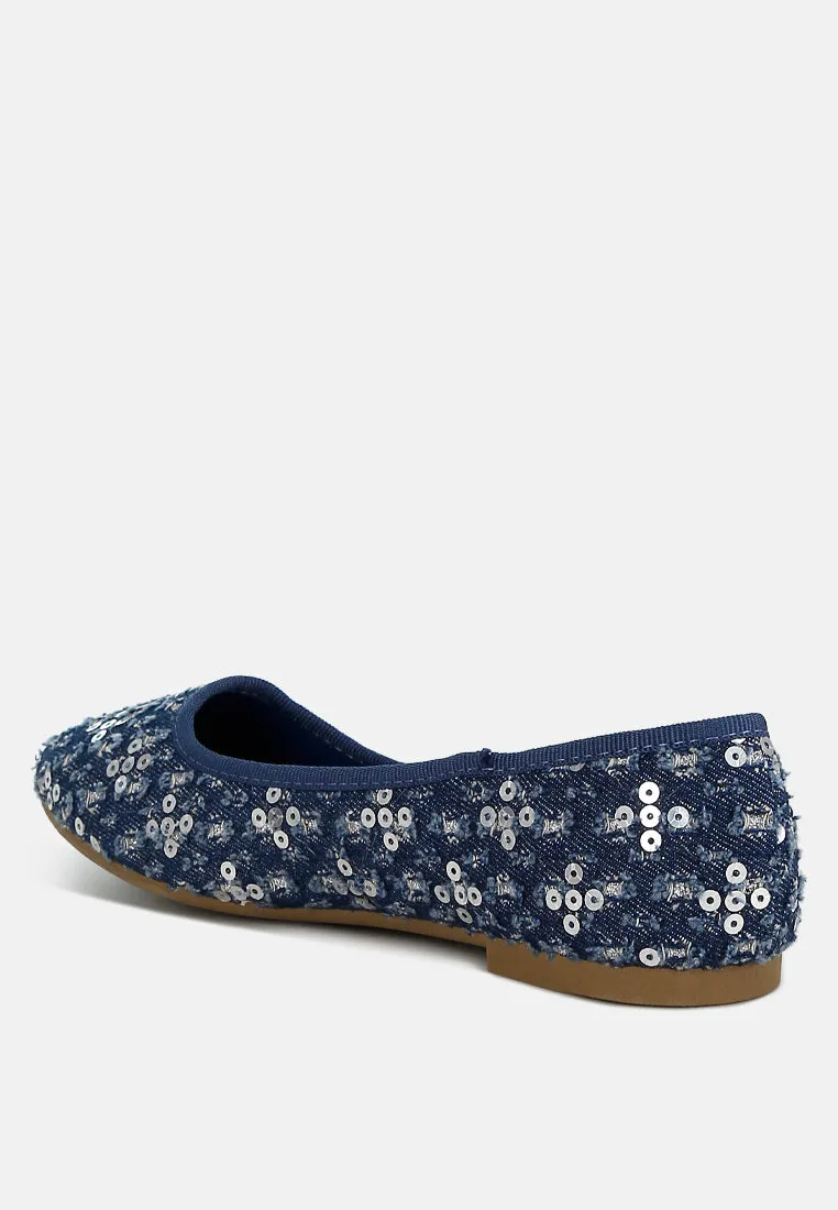 Sequin Ballet Flats By Ruw