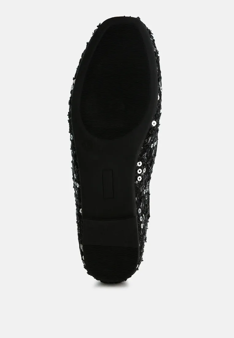 Sequin Ballet Flats By Ruw