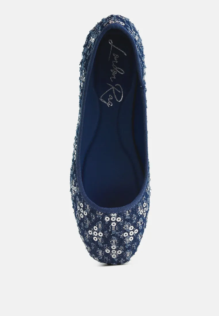 Sequin Ballet Flats By Ruw