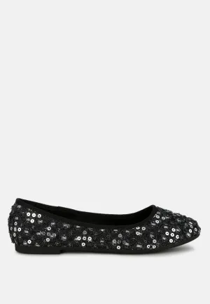 Sequin Ballet Flats By Ruw