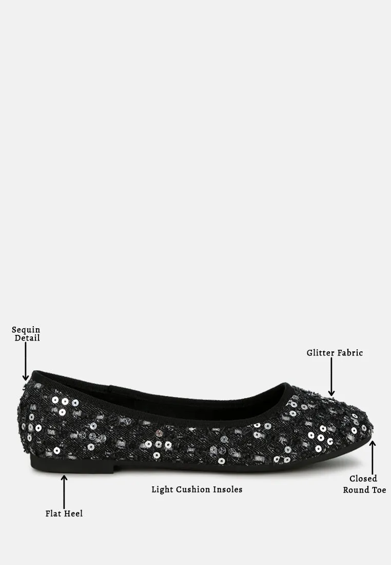 Sequin Ballet Flats By Ruw