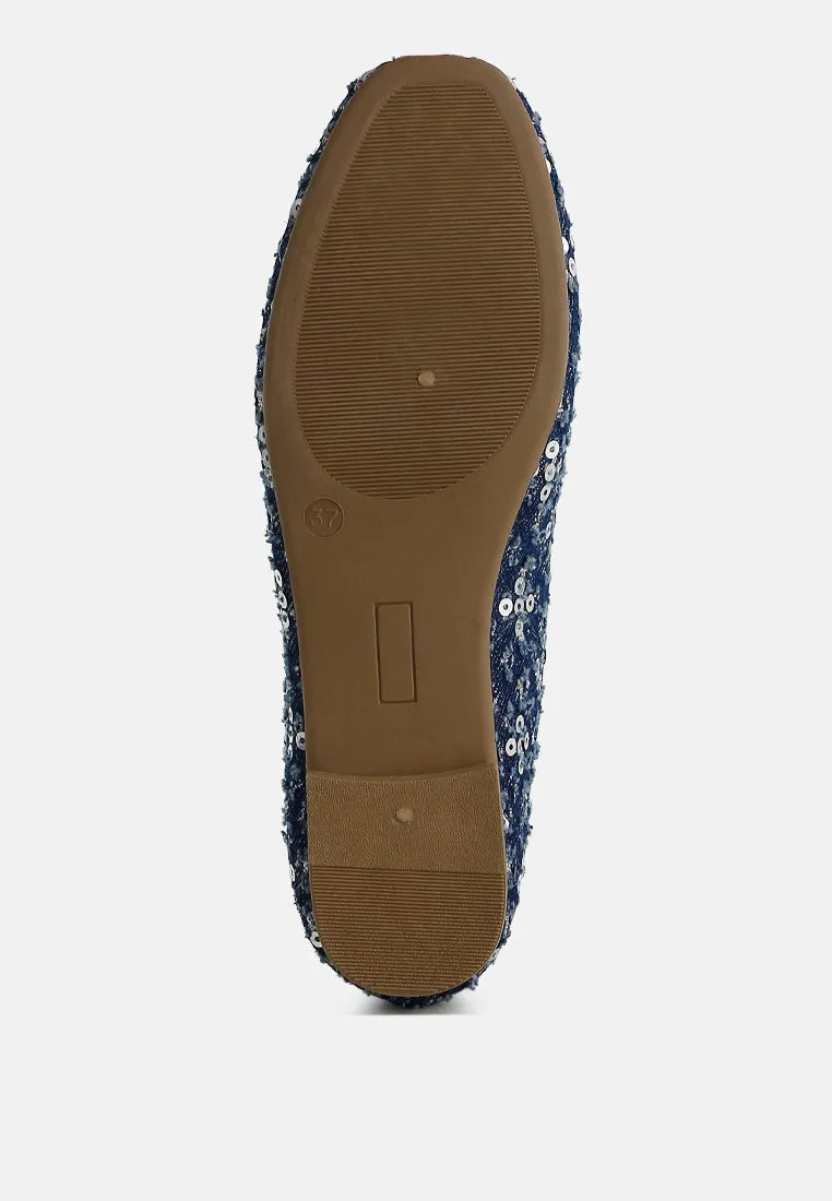 Sequin Ballet Flats By Ruw