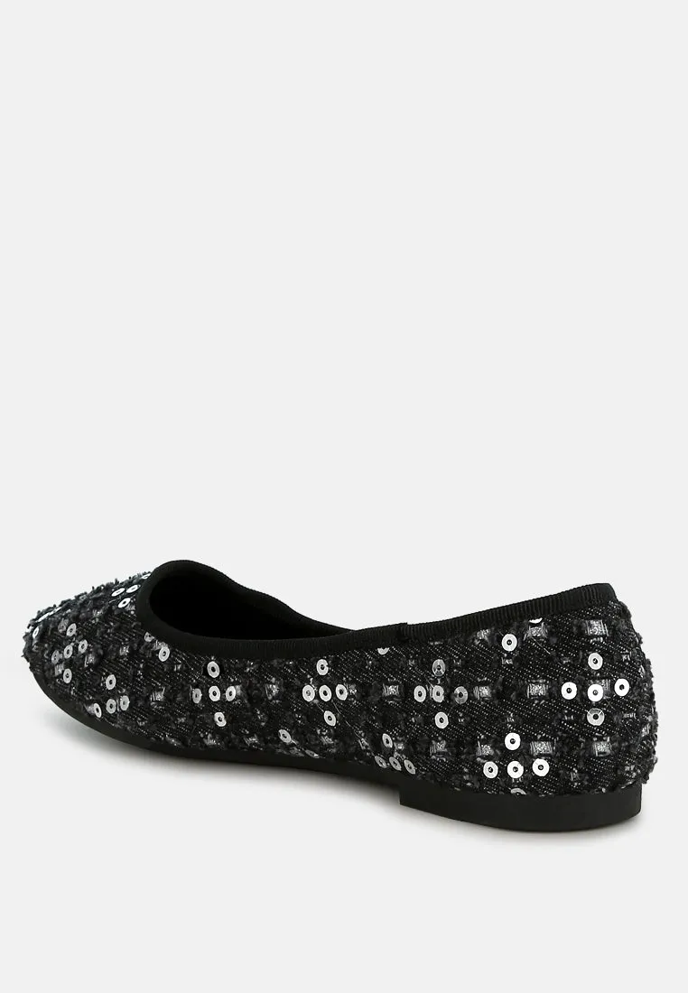 Sequin Ballet Flats By Ruw