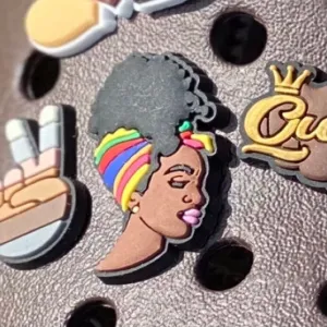 SHOE CHARMS - RAINBOW HEAD WRAP BEAUTY