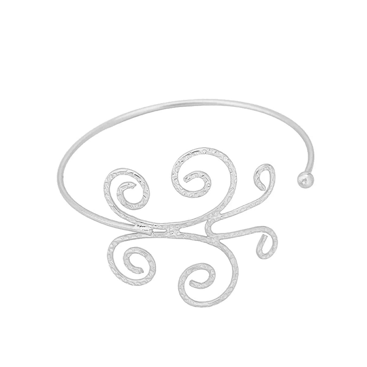 Silver-Plated Butterfly Arm Cuff