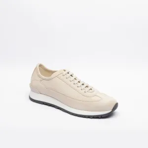 Sneaker fashion luxury John Lobb Foundry in camoscio beige