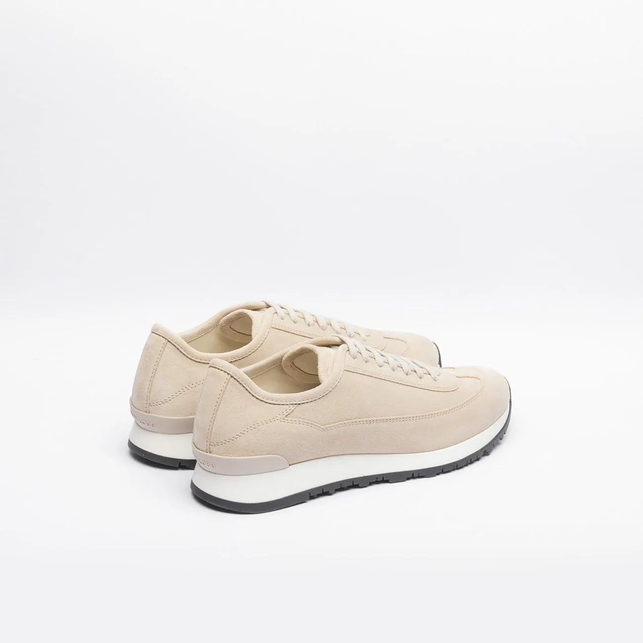 Sneaker fashion luxury John Lobb Foundry in camoscio beige