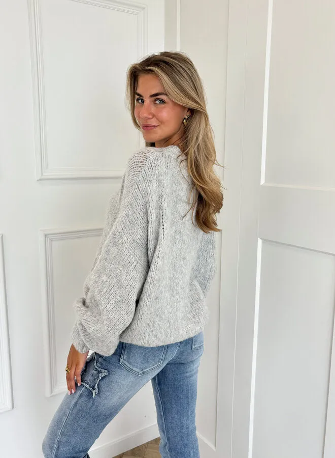 Soft Grey Wool Sweater