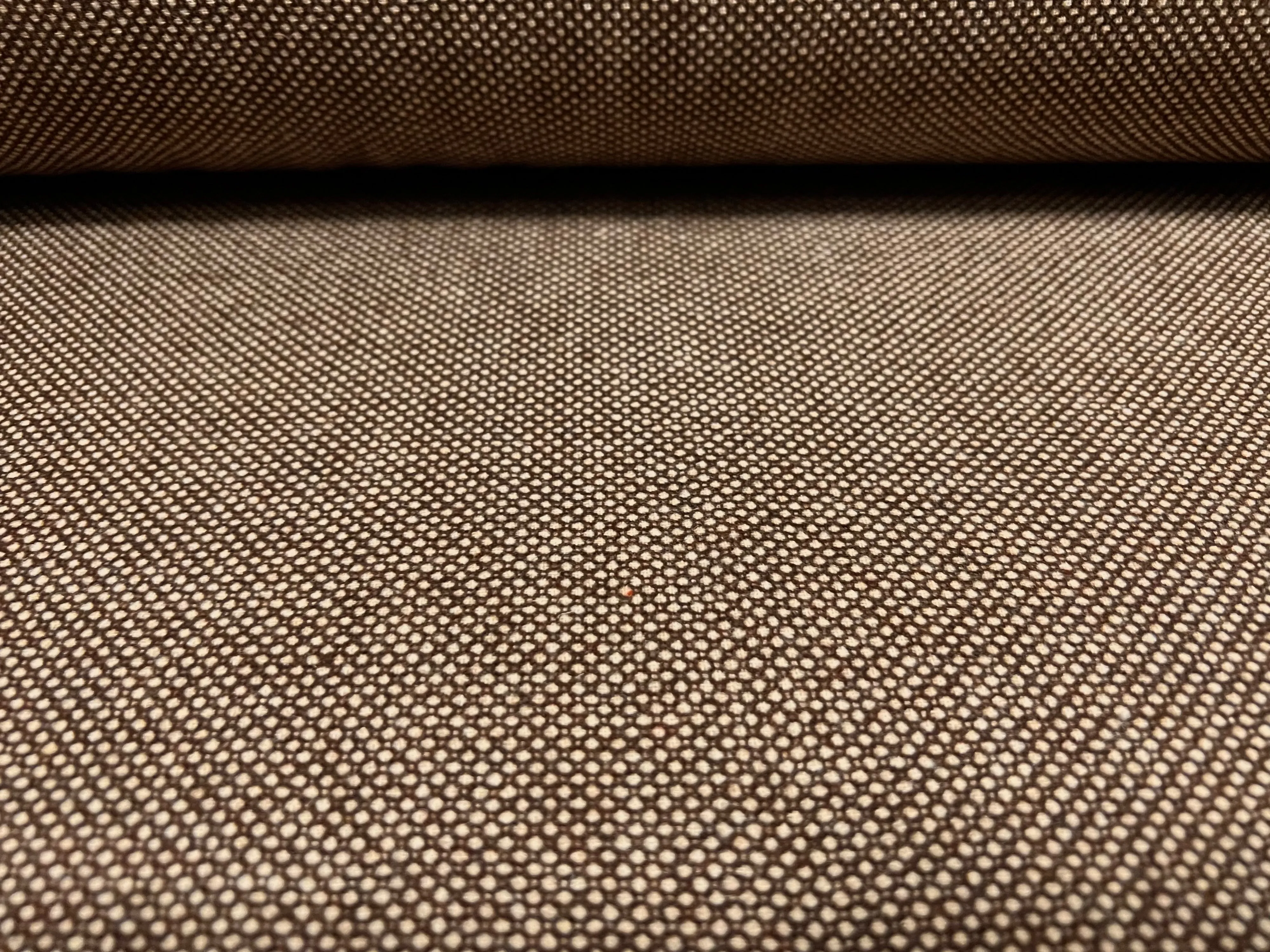 Soft Wool tweed woven fabric, per metre - brown