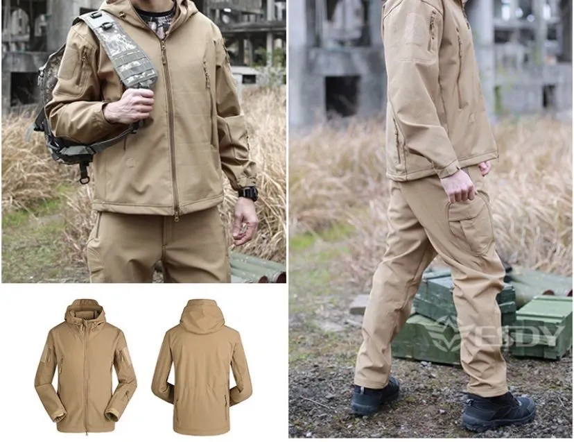 Softshell Waterproof  Tactical Military Jacket - OD Green