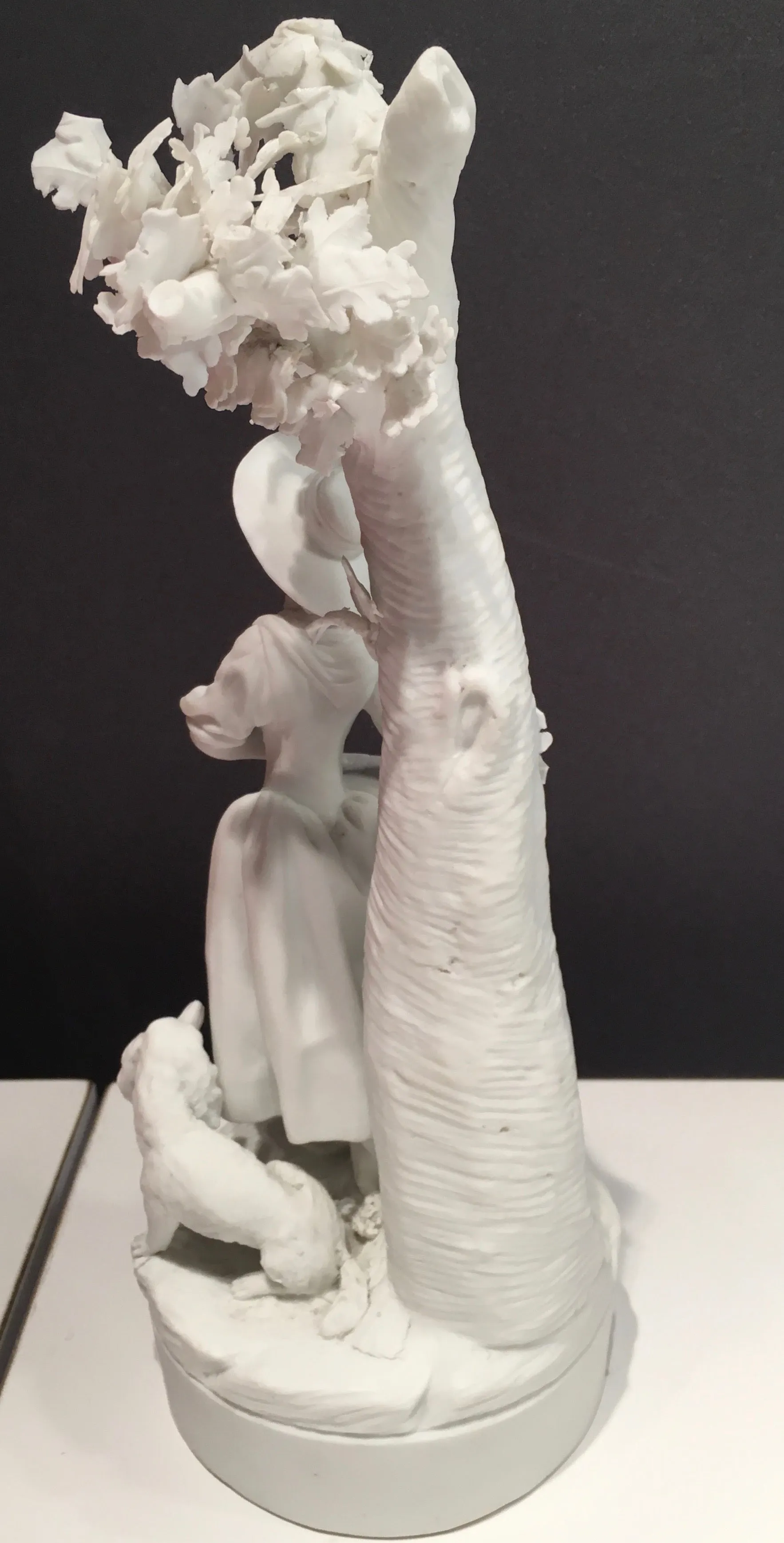SOLD 18th Century Bisque Porcelain Figure of a Young Shepherdess