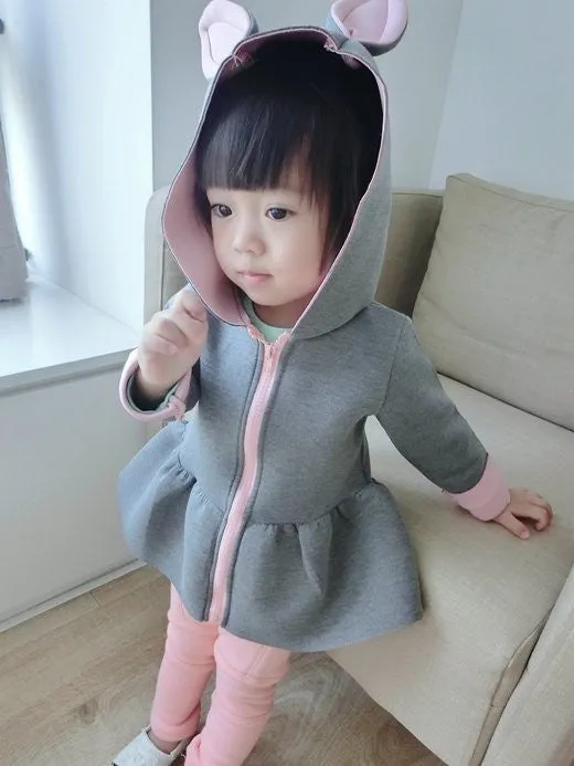 Spring girls coat children jackets bunny air cotton kids coats baby girl jacket autumn girls clothing