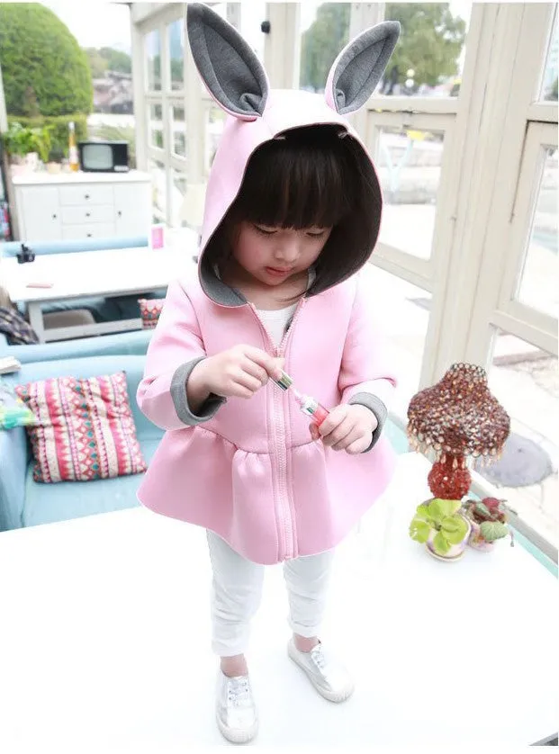 Spring girls coat children jackets bunny air cotton kids coats baby girl jacket autumn girls clothing