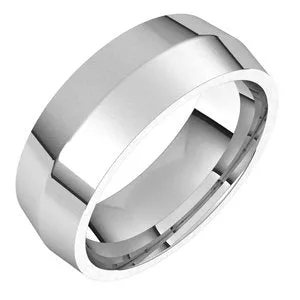 Sterling Silver 7 mm Knife Edge Comfort Fit Band Size 11