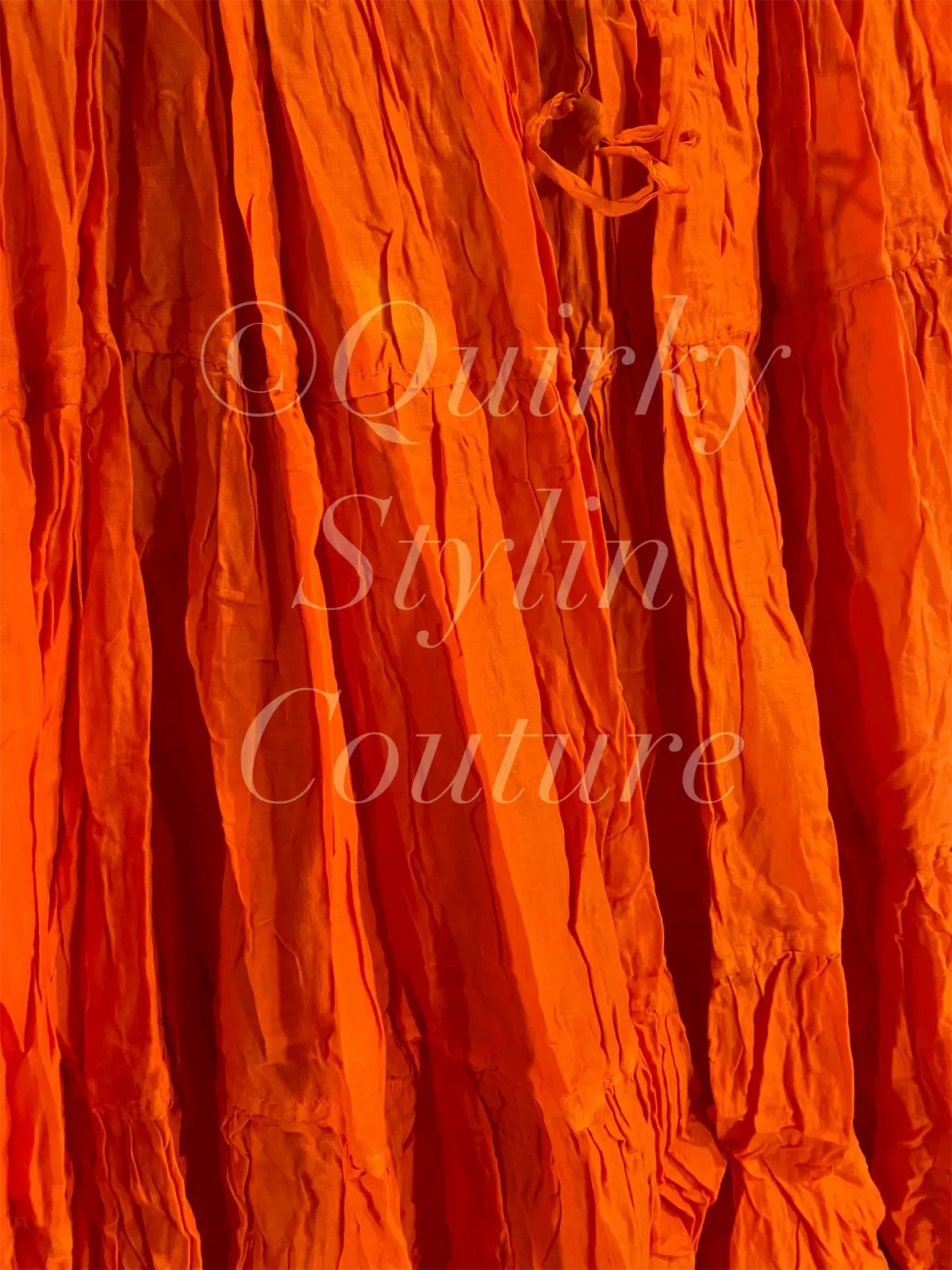 Sunset Orange Renaissance steampunk gothic cotton boho tribal Maxi Long Skirt -Size 10-22 - Plus size