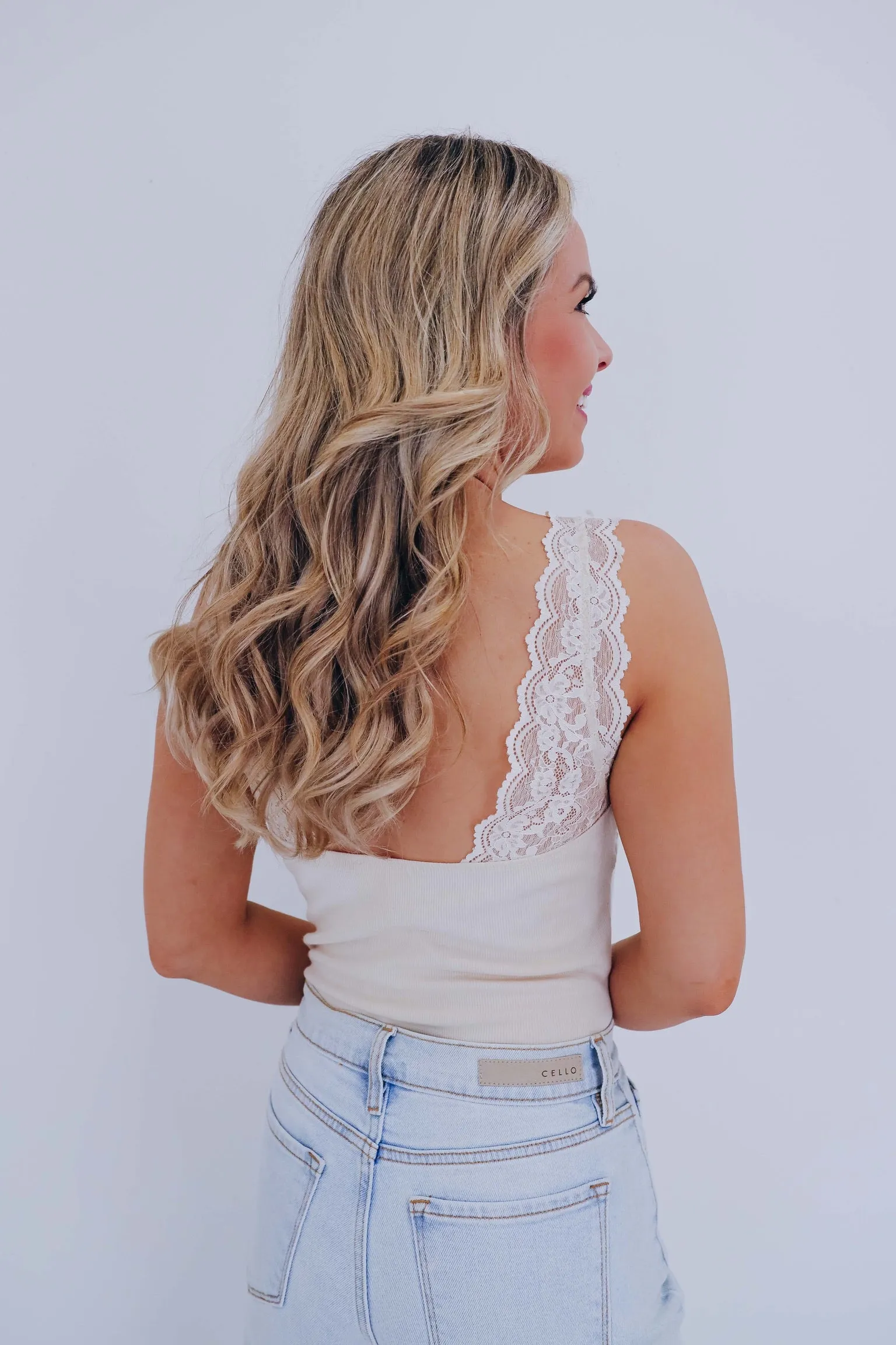 Sweet N Sultry Lace Bodysuit - Beige