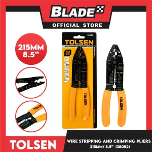 Tolsen Pliers Wire Stripping and Crimping 215mm 8.5' 38052