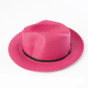 Travaux En Cours - Hat Leather Strap Fuchsia