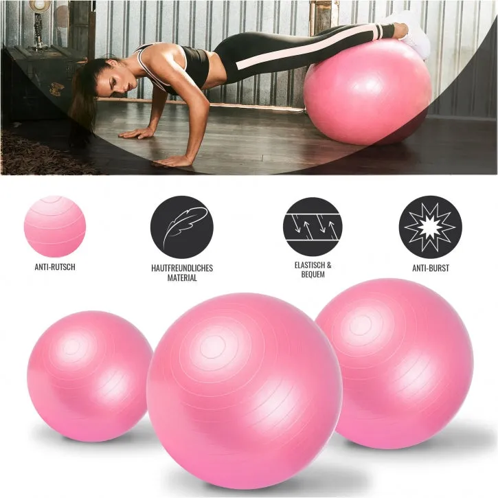 Træningsbold 65 cm - (PINK)