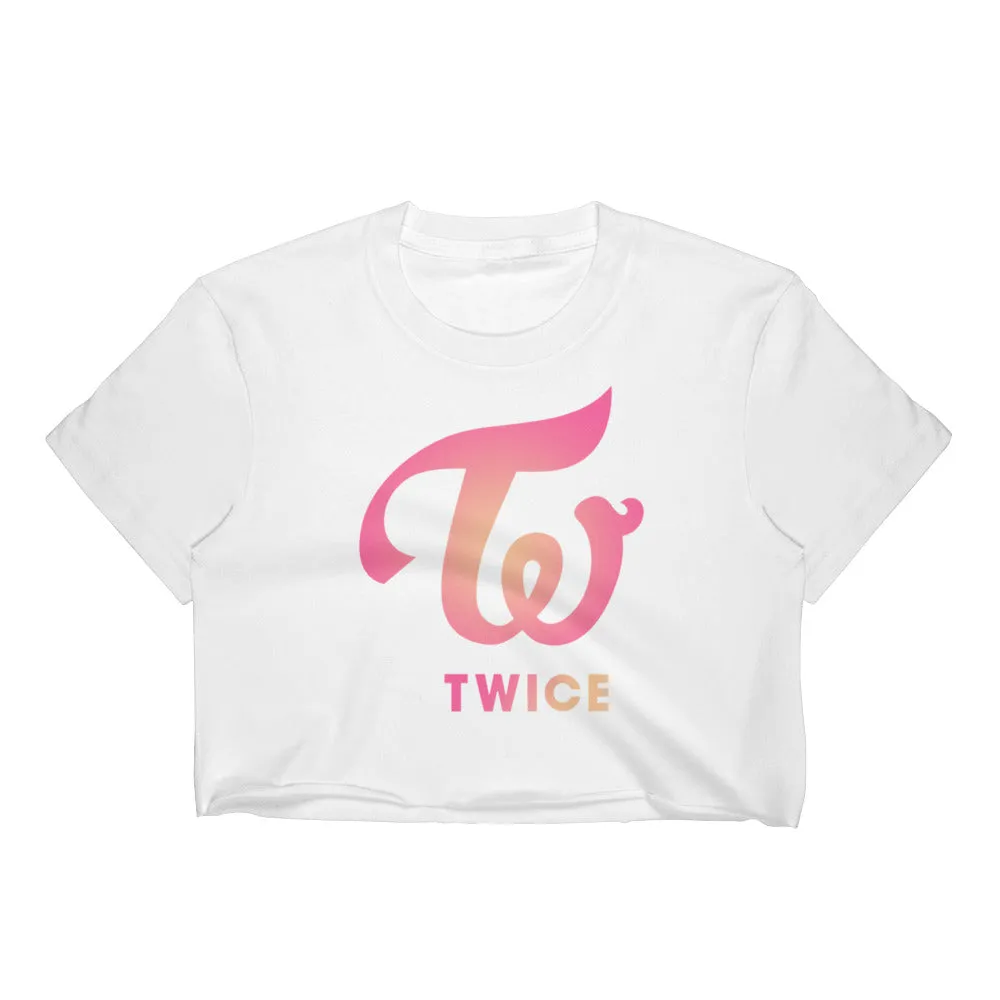 Twice logo crop top shirt kpop