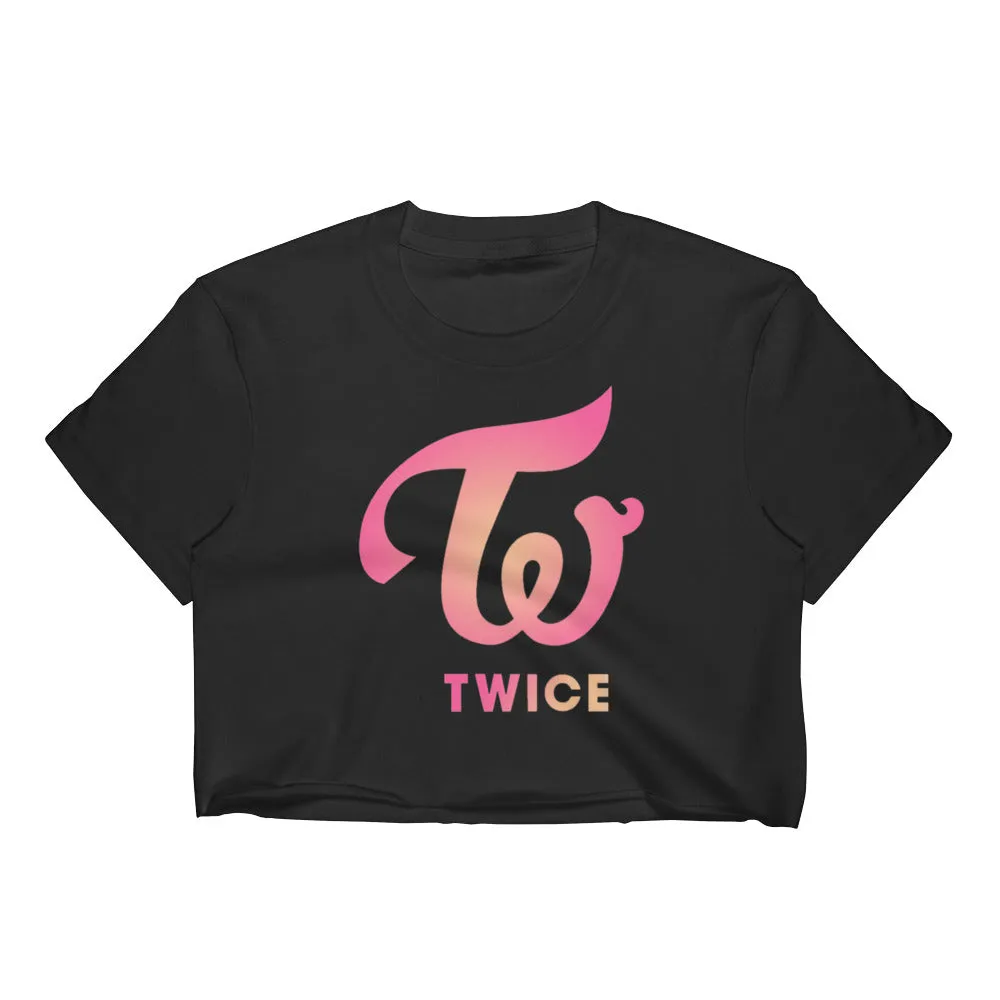 Twice logo crop top shirt kpop