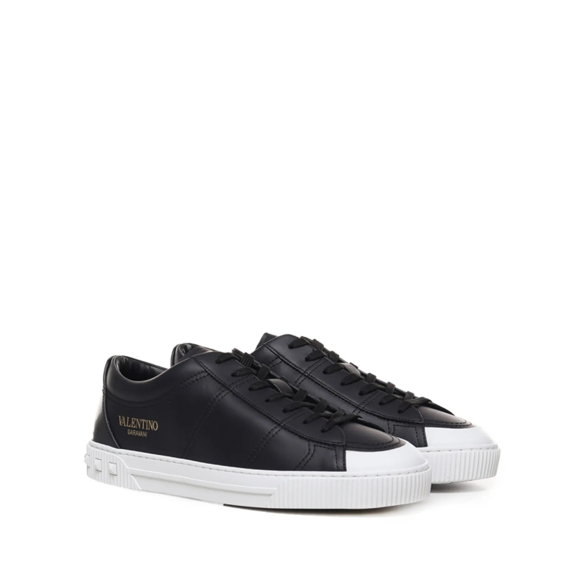 VALENTINO GARAVANI Leather Sneaker with Side Studs