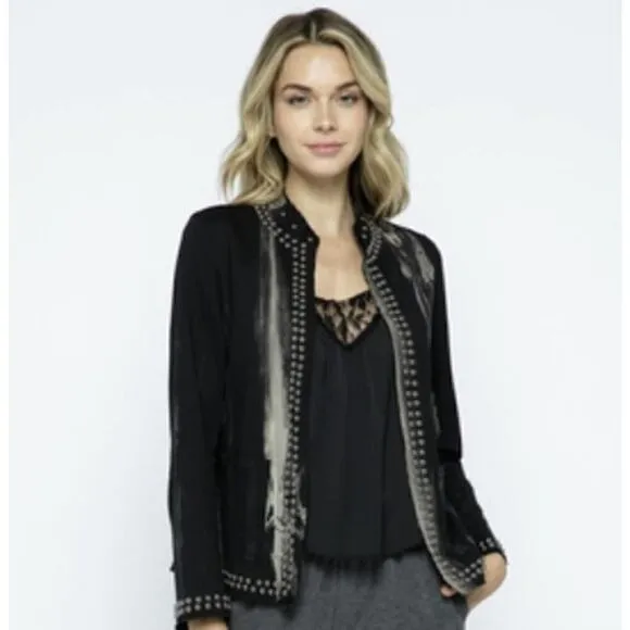 Vocal Tie-dye Jacket W/ Studs Med NWT