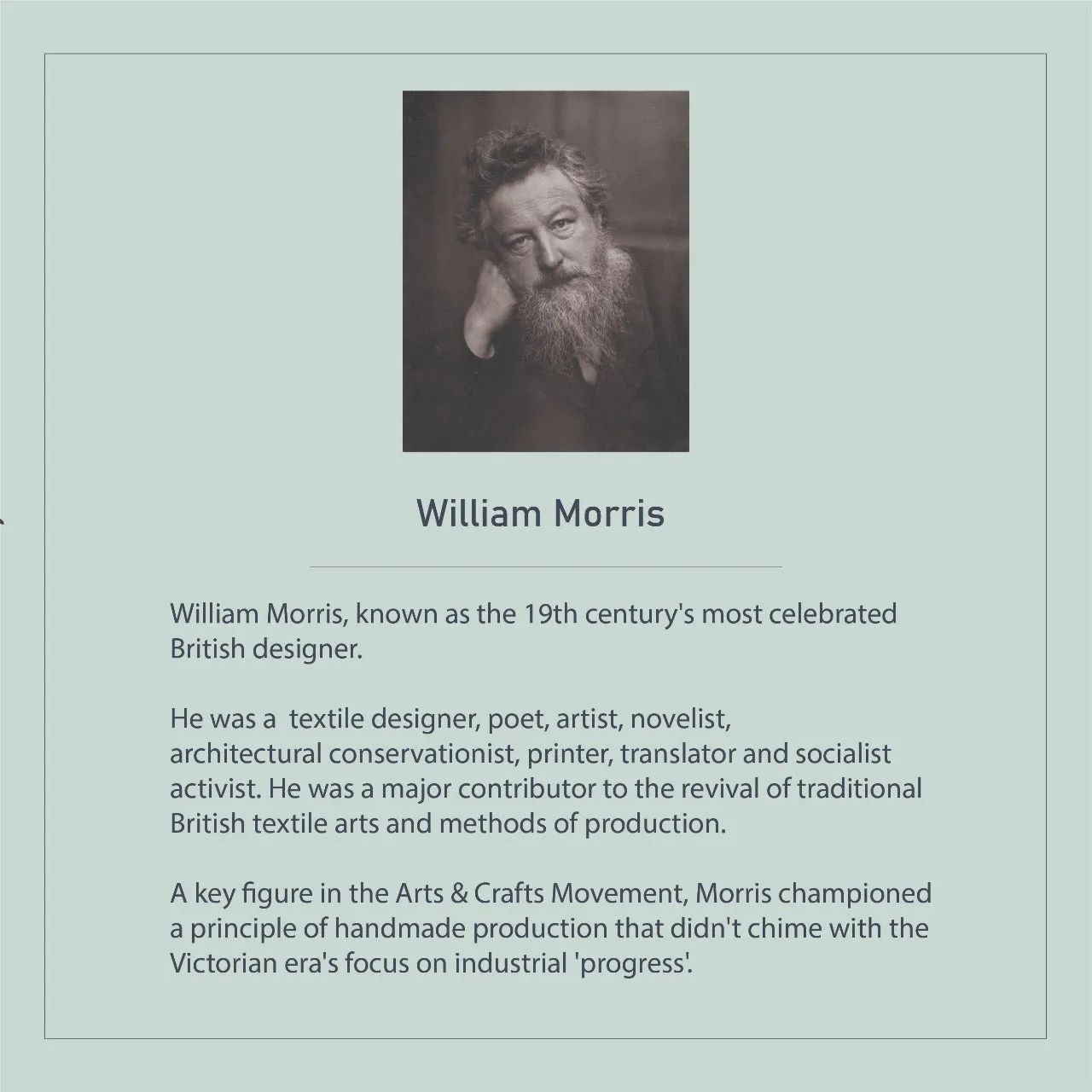 William Morris - Strawberry Thief Silver Creeper Finger Ring by Moha
