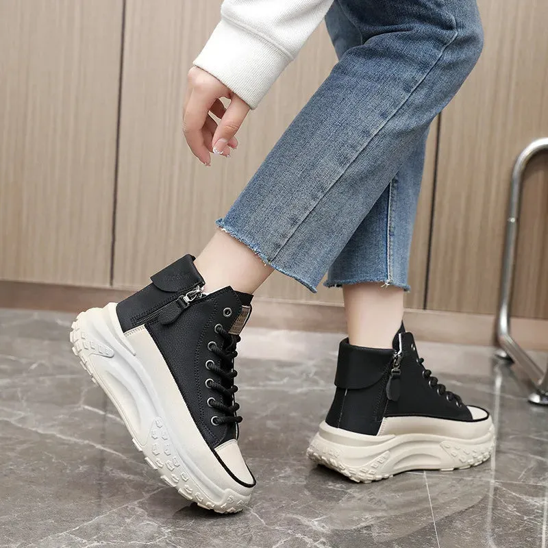 Women Sneakers Luxury Fashion High Top Women Boots Platform Casual Shoes Outdoor Running Shoes for Women