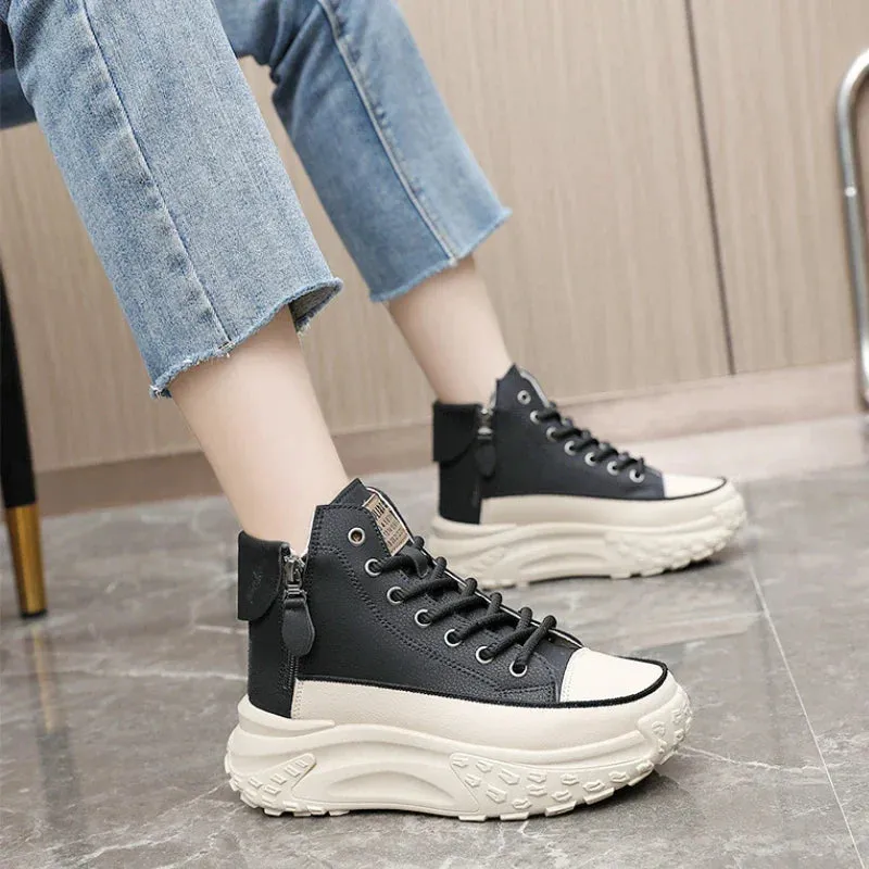 Women Sneakers Luxury Fashion High Top Women Boots Platform Casual Shoes Outdoor Running Shoes for Women