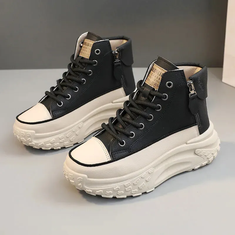 Women Sneakers Luxury Fashion High Top Women Boots Platform Casual Shoes Outdoor Running Shoes for Women