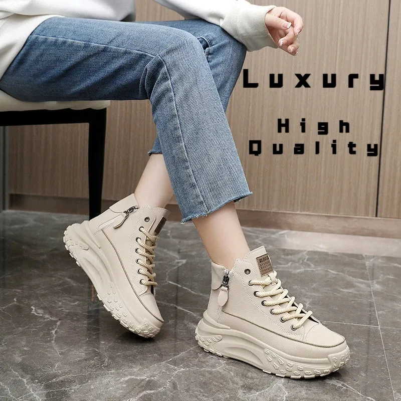 Women Sneakers Luxury Fashion High Top Women Boots Platform Casual Shoes Outdoor Running Shoes for Women