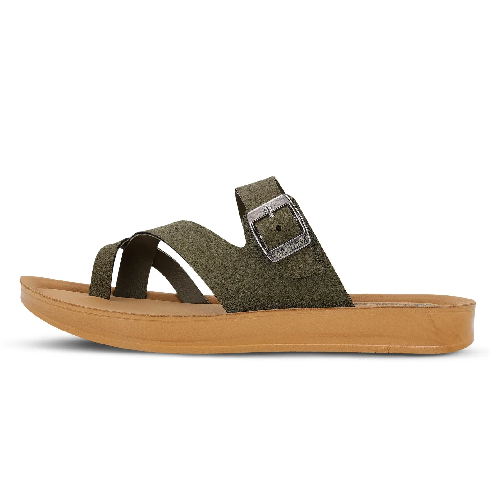 Women's Daily Wear Sandals  - WL7573 Olive Beige