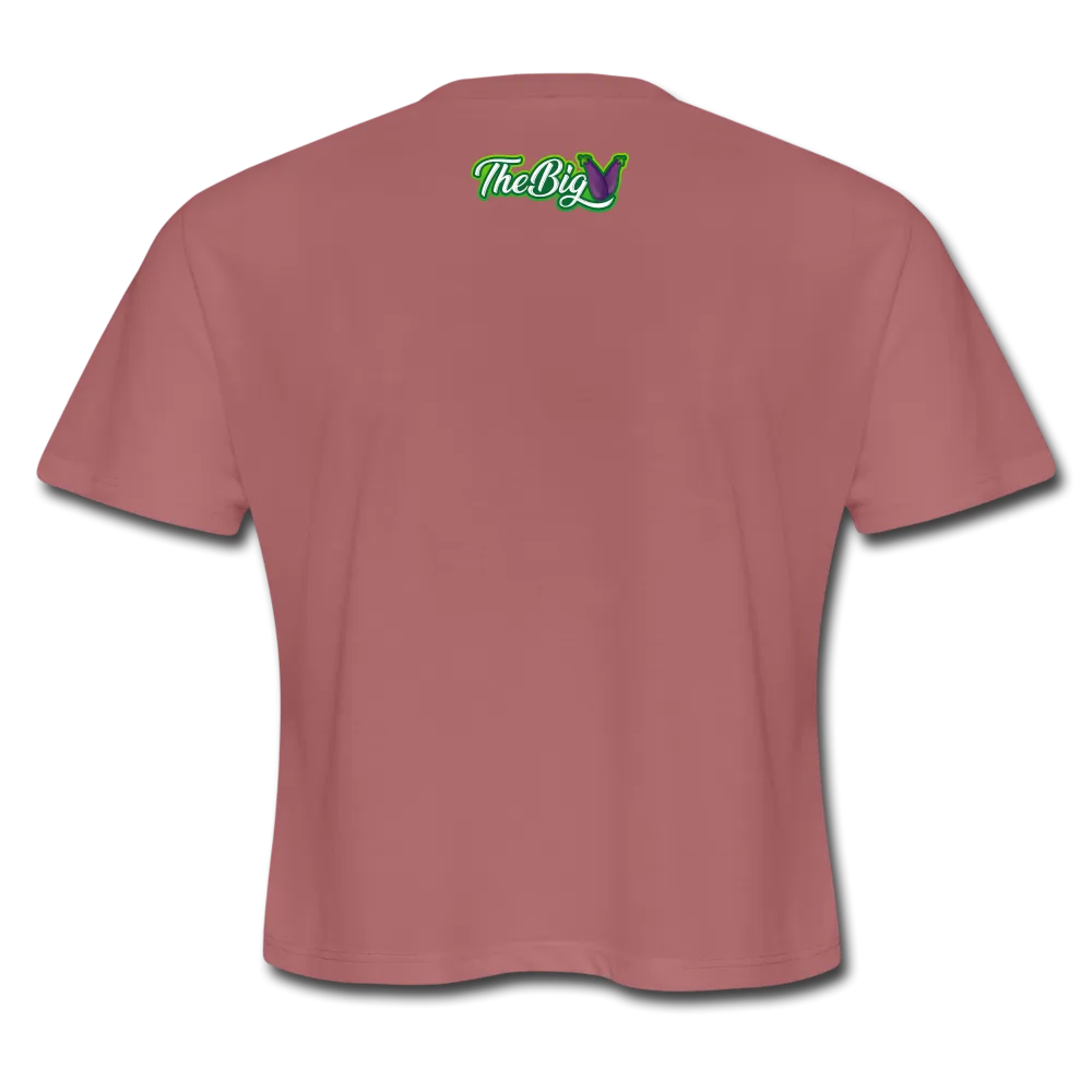 Women's Minding My Plant-Based Business Crop T-Shirt