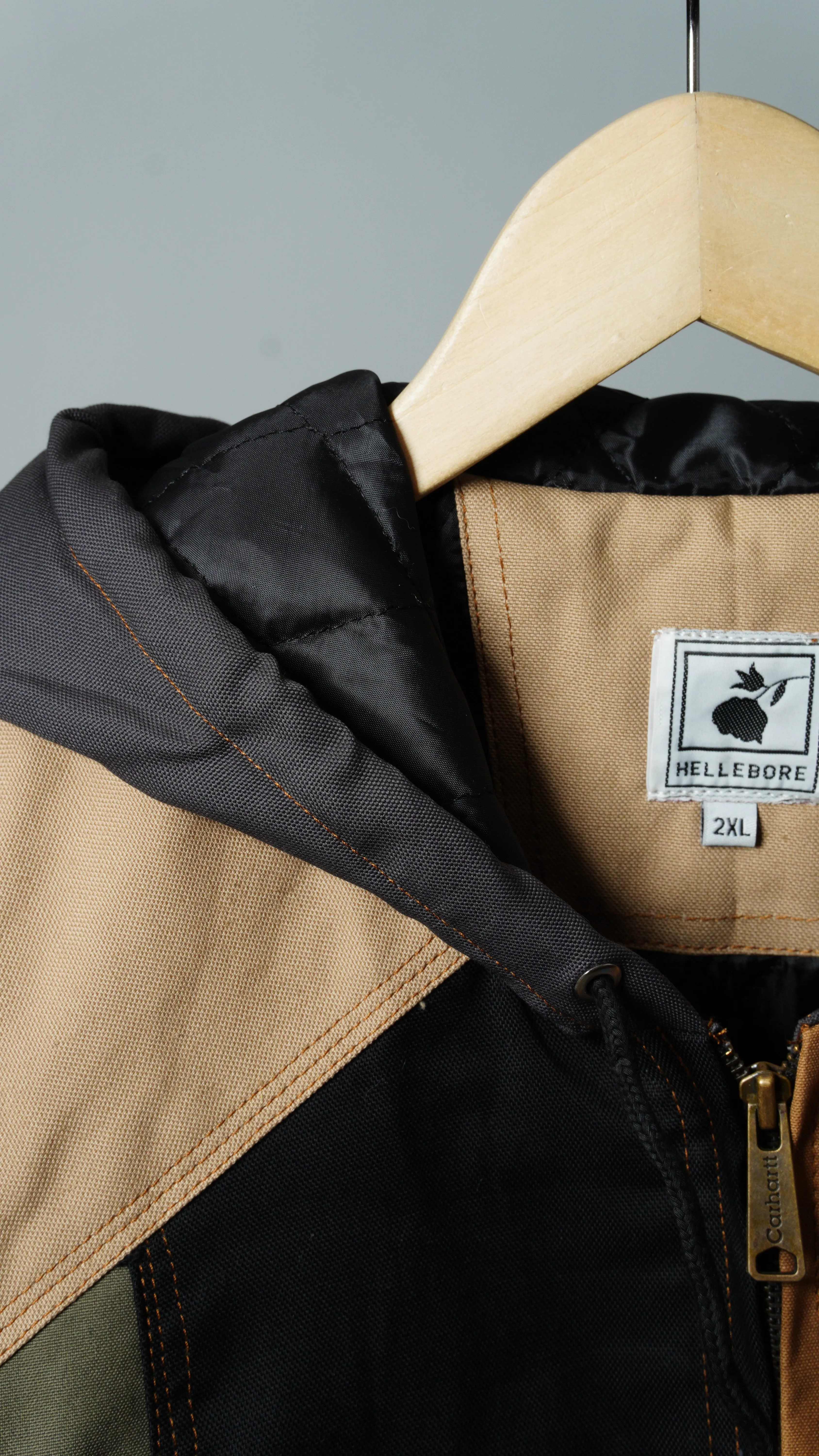 Workwear Colorblock Hooded Jacket Size 2XL