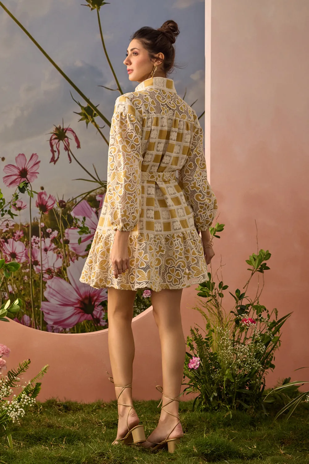 Yellow Ochre Whispers Dress