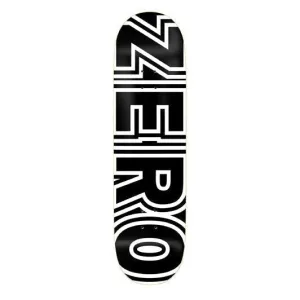 Zero Skateboard Bold Black White Skateboard Deck - 8.0"