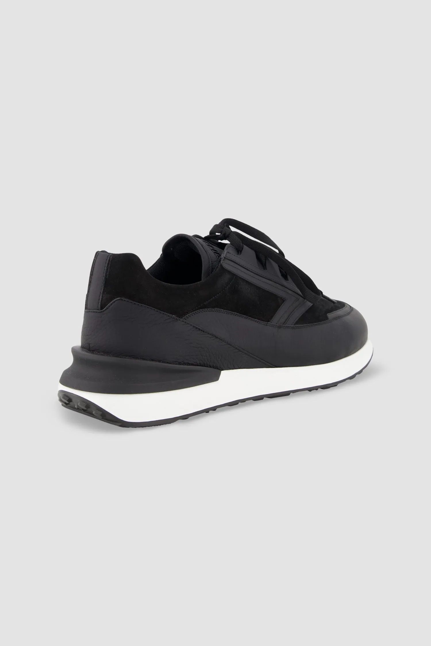 Zilli Black Deerskin Sneakers