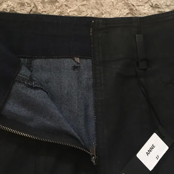 Zipper jean skirts